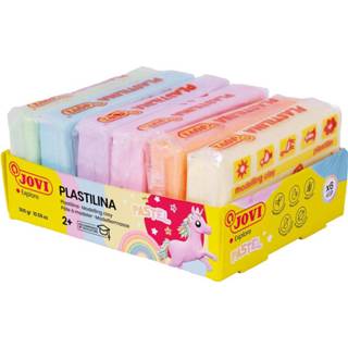 👉 Boetseerpasta pastel stuks herbruikbare blauw Jovi Plastilina Pastel, 6 pakjes van 50g 8412027031578