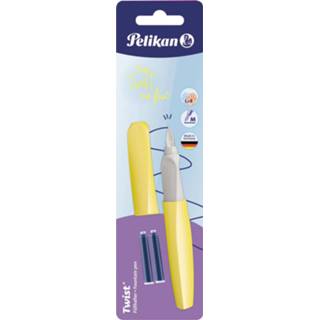 👉 Vulpen geel stuks vulpennen Pelikan Twist, op blister, Bright Sunshine (geel) 4012700820211