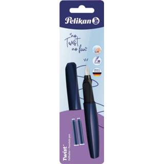 👉 Vulpen blauw donkerblauw stuks vulpennen Pelikan Twist, op blister, Night Breeze (donkerblauw) 4012700820136
