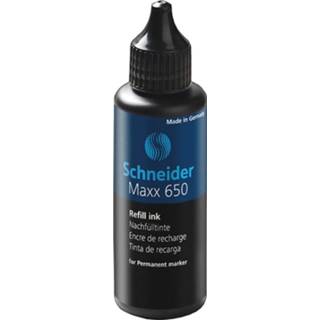 👉 Permanent marker zwart stuks markers Schneider Maxx 650 navulinkt voor markers, 50ml, 4004675005915