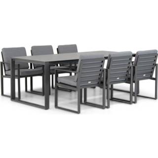 👉 Tuinset aluminium grijs-antraciet dining sets antracite Santika Zaga/Zaga 220 cm 7-delig 7423607116142