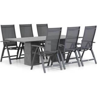 👉 Tuinset verstelbare sets antracite grijs-antraciet Presto Vasto/Graniet 220 cm dining 7-delig 7434226033031