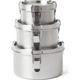 👉 Lunchbox RVS Set van 3 Eco Brotbox Rond Lekdicht