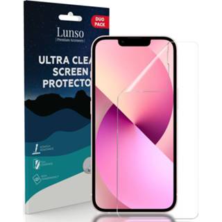 👉 Beschermfolie wit Lunso - Duo Pack (2 stuks) Full Cover Screen Protector iPhone 13 / Pro 8720572145146