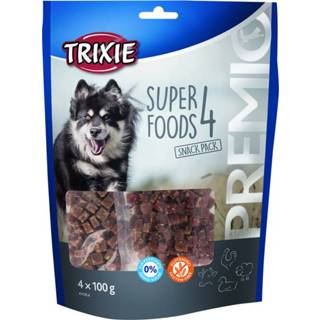 👉 Trixie Premio 4 Superfoods - Hondensnacks - Kip Eend Rund 4×100 g