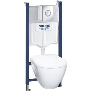 👉 Inbouwreservoir chroom GROHE QuickFix Universeel wc-pack 4-in-1 inclusief inbouwreservoir, hangend toilet en Nova Cosmopolitan bedieningspaneel, 4005176911781