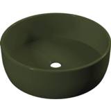 👉 Wastafel olijfgroen Wiesbaden Arena rond 370 mm, donker 8719956086809