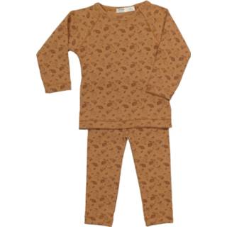 👉 Pyjama katoen beide basiscollectie e mouwen toffee Snoozebaby Mt. 74 / 80 8719743858466