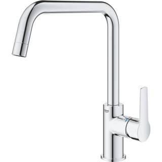 👉 Keukenkraan chroom GROHE QuickFix Start met hendel U-uitloop, 4005176635915