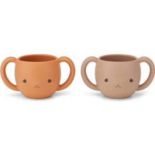 👉 Drinkbeker rood siliconen terracotta active Konges sløjd drinkbekers cutie - blush red 2st 5712982711199