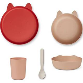 👉 Kinderservies active kinderen Liewood paul - rabbit dusty coral multi mix 5713370964371