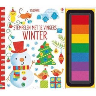 👉 Stempel active Uitgeverij usborne stempelen met je vingers - winter 9781801312240