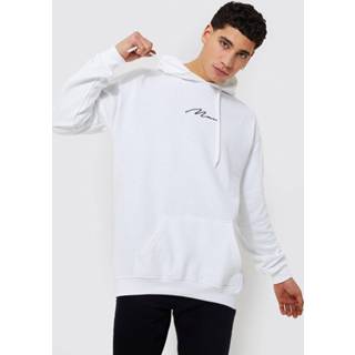 👉 Man Signature Overhead Hoodie, White