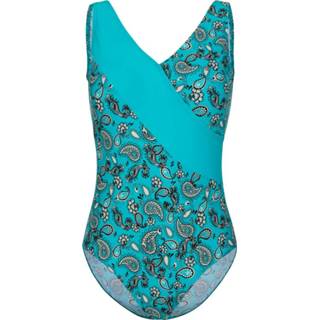👉 Badpak turkoois zwart print rondom Maritim Turquoise/Zwart 4055707277459