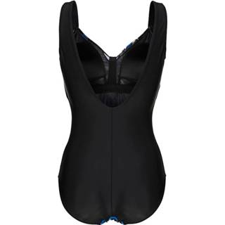 👉 Badpak zwart wit blauw achter effen Maritim Zwart/Wit/Royal blue 4055707340818