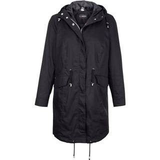 👉 Zwart katoen effen vrouwen onderhoudsarm materiaal Jas MIAMODA 4055707622501