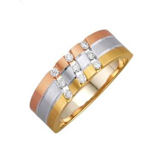 👉 Damesring multicolor diamant vrouwen met kwaliteitsgarantie Diemer 4055708324244
