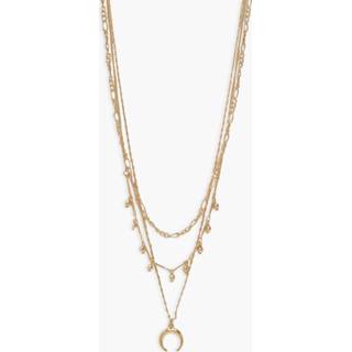 Dubbele Hoornen Ketting, Gold