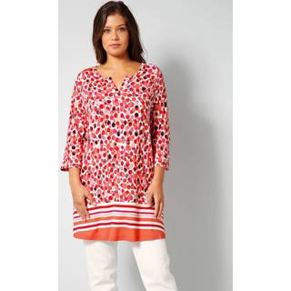 👉 Tuniek gestippeld vrouwen Janet & Joyce Apricot::Rood::Wit 4055707619563