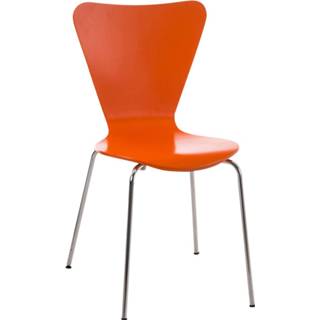 👉 Conferentiestoel oranje active Stapelbare Bezoekers - Halsaes, 8720526139306