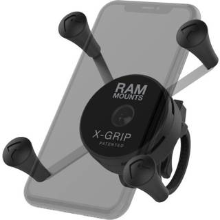 👉 Telefoonhouder RAM Mount X-Grip® met laag profiel stuurbasis tie-rips RAP-460Z-UN7U