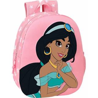 Polyester roze peuters Disney Jasmine Peuterrugzak 3d - 32 X 27 10 Cm 8412688446919