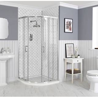 👉 Douchecabine aluminium klassiek chroom ley kwadrant | Keuze Afmetingen Langley 5059803039217