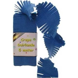 Slinger blauw papier active Slingers van crêpe 8713647945031
