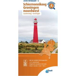 👉 Fietskaart nederlands Schiermonnikoog, Groningen noordwest 1:66.666 9789018047047