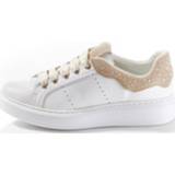 👉 Sneakers wit multicolor vrouwen zeer comfortabel Sneaker Alba Moda Wit/Taupe 4055708027381