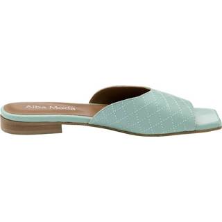 👉 Muil leer Made in Europe effen vrouwen Muiltje Alba Moda Mint 4055708131286 4055708131279