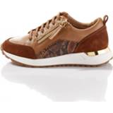 👉 Sneakers animalprint vrouwen gepolsterde rand Sneaker Alba Moda Cognac/Camel 4055708039957