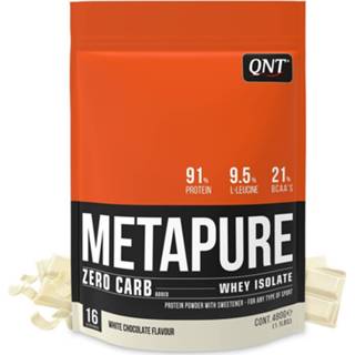 👉 Eiwitpoeder wit active QNT Metapure Zero Carb Whey Isolate - Koolhydraatarm Eiwit Poeder 480 gr White Chocolate 5425002408947