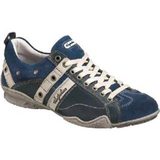 👉 Leer rubber herenschoenen male blauw medium Australian Footwear Zambrotta