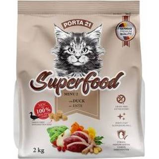 👉 Kattenvoer Porta 21 Superfood Menu 2 met Eend - Dubbelpak x kg 4021158322925