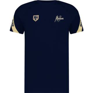 👉 Shirt m male blauw Malelions Nh pre-match t-shirt navy-gold s1-fw21-05 navy 2013006259141