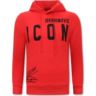 👉 Hoodie katoen l truien male rood Gangs Icon oversized 7435144640608 7435144639688 7435144639695