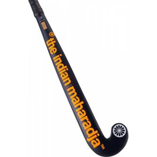 👉 Zaalhockeystick blauw oranje donkerblauw hout junior zaalhockey Mid Bow Neon JR 8719743803138