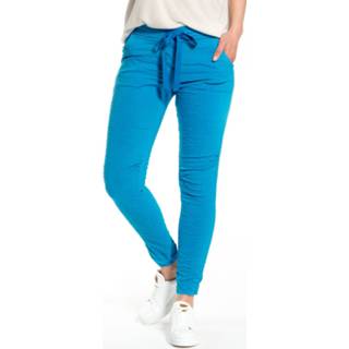 Viscose l broeken vrouwen blauw Je m'appelle Le spring pant crincle 7444745916920 7444745916944