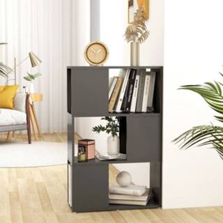 Boekenkast grijs active Boekenkast/kamerscherm 60x24x94 cm spaanplaat 8720286650295