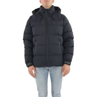 👉 Downjacket male zwart Mackage Men's hooded light down jacket