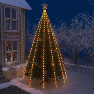👉 Kerst boom groen male VidaXL Kerstboom netverlichting met 500 LED's IP44 cm 8720286027219
