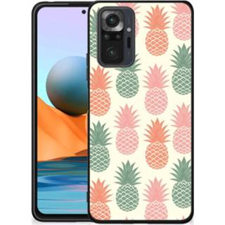 👉 Coverhoes Xiaomi Redmi Note 10 Pro Back Cover Hoesje Ananas 8720632244048