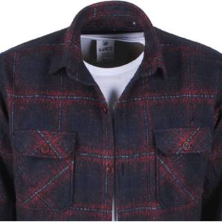 👉 Herenoverhemd male l overhemden blauw mannen bordeaux New Republic Heren overhemd overshirt oversized flanel geblokt navy 8720086191974 8720086191967 8720086191981