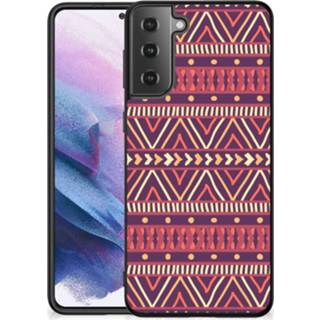 👉 Paars Samsung Galaxy S21 Plus Back Case Aztec 8720632250186