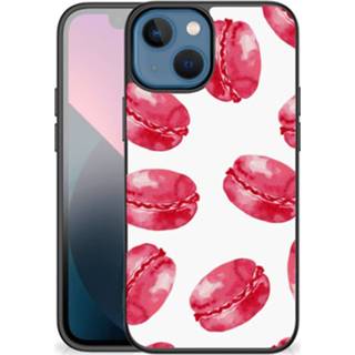 👉 Coverhoes roze Apple iPhone 13 mini Back Cover Hoesje Pink Macarons 8720632363060