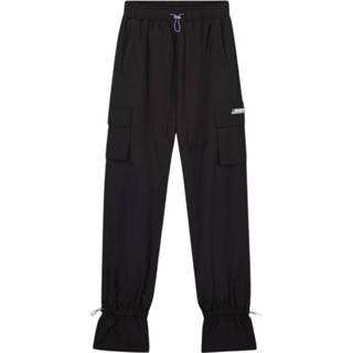 👉 Zwart l broeken vrouwen Black Bananas Wmn futuristic trackpants 8720587501883 8720587501852 8720587501869 8720587501876