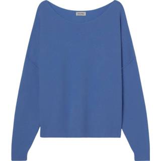 👉 Pullover polyamide M-L vrouwen blauw American Vintage Atmoshere 3608290757566