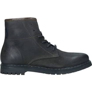 👉 Veterboots leer herenschoenen male grijs Bugatti Veterboot 4061184792316