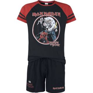 👉 Pyjama zwart rood mannen m Iron Maiden - Number Of The Beast 4064854445130